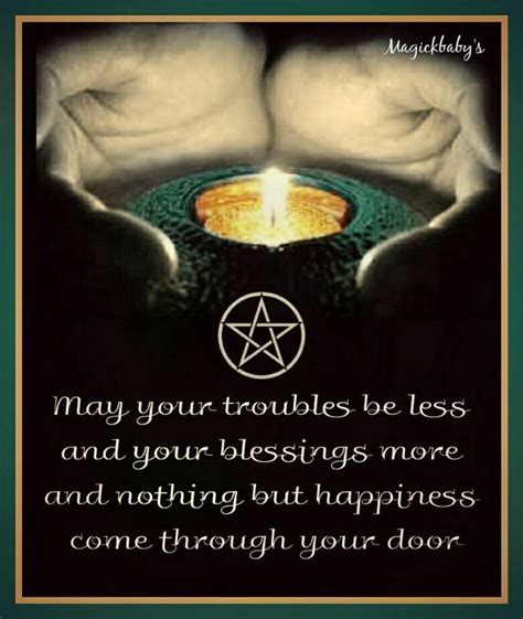 Who do Wiccans seek blessings from